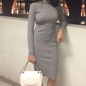 Long sleeve sweater dress